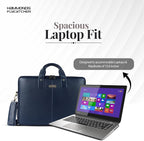 HAMMONDS FLYCATCHER Genuine Leather Laptop Bag for Men, Padded 15.6" Laptop Sleeve, Leather Messenger Bag for Men Briefcases