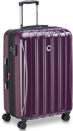 DELSEY PARIS Helium Aero Hardside Expandable Luggage with Spinner Wheels, Plum, 2-Piece Set (21/24)