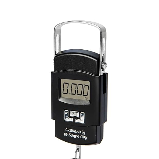 Hyindoor Portable Luggage Scale 50kg/110lb Electronic Digital Suitcase Weight Scale Travel Bag Hanging Weighing Scale