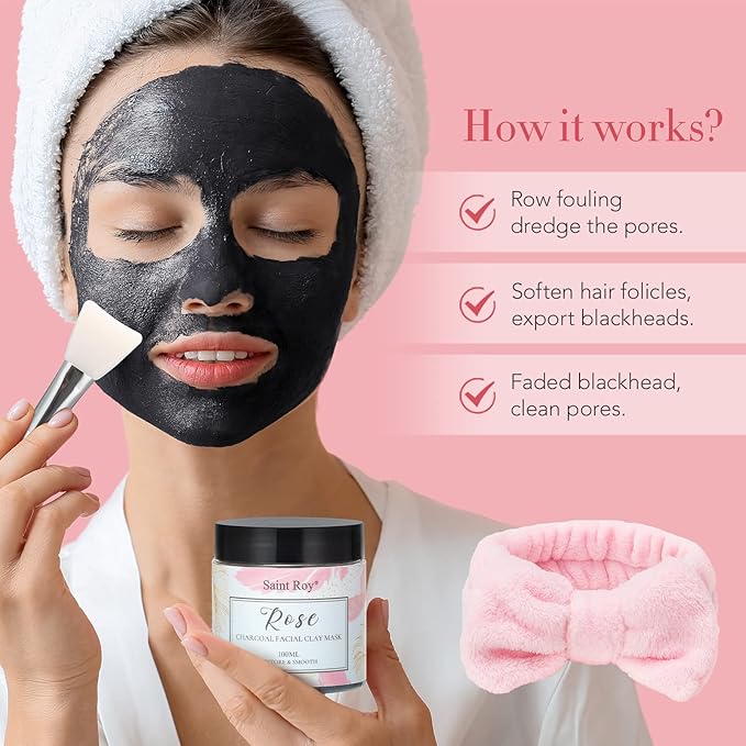 Mothers Day Gifts for Women, Spa Gifts for Women, Self Care Kit ROSE Bath and Body Gifts Set for Woman, Scrub Body Wash, Clay Mask, Essential Oil, Birthday Gift Skin Care Set, Christmas Gift