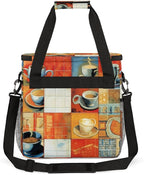 Coffee Maker Travel Bag Compatible with Keurig K-Mini or K-Mini Plus, Single Serve Coffee Brewer Carrying Case with Multiple Pockets for K-Cup Pods, Storage Bag With Shoulder Strap(Bag Only)