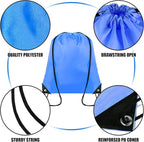 Grneric 60 Pieces Drawstring Backpack Bulk Cinch Sackpack Ployster Drawstring Bags for Gym Party Trip(20 Colors)