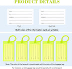 50 Pack Luggage Tags for Suitcases, Airplane Travel Essentials for Flying, International Travel Must Haves, and Luggage Accessories by Sodsay