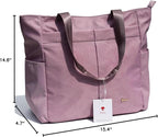 ESVAN Original Floral Tote Bag Large Shoulder Bag with Multi Pockets for Gym Travel Beach Daily Bags