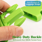 Ultra Long Heavy Duty Luggage Straps for Suitcases/Uprights/Duffels/Bags, 79" Adjustable Travel Packing Belts for Cargo Safety, Sturdy Baggage Strap Belts Multi-Pack