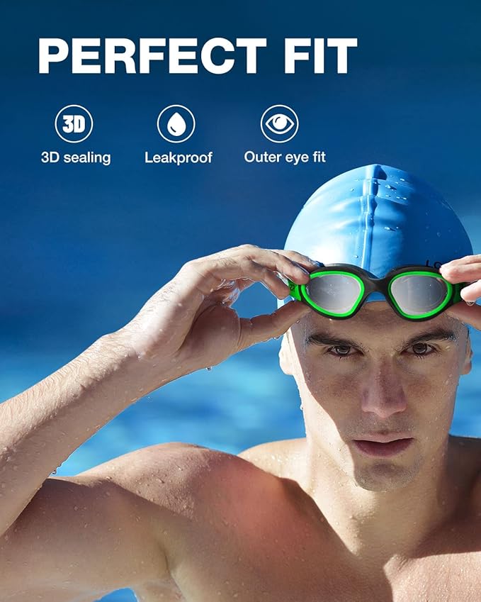 ZIONOR Swim Goggles, Upgraded G1 Polarized Swimming Goggles Anti-Fog for Adult Men Women