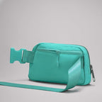 YOSHUYUKI Waist Belt Bag for Women Lulu Dupes Mini Small Crossbody Purse Sling Cute Fashion Waterproof Fanny Pack Over The Shoulder Bags Fashionable Travel Running Belt Pouch Bum Bag Peppermint Green