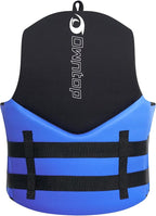 Owntop Swim Vest Adult Water Sport Vest Neoprene Floaties for Swimming, Boating, Kayaking, Fishing | Adjustable Zipper Dual Buckle Foldable Buoyancy Jacket