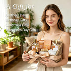 Gifts for Women, Spa Gift Basket for Women, Mothers Day Gift Basket for Mom - Vanilla Bath and Body Gift Basket Set, Spa Kit | Gifts for Christmas, Valentines Day, Birthday, Bath Spa Gift Sets for Her