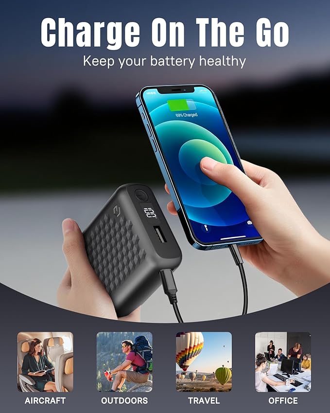 RIAFOX 12v 18400mAh Battery Pack Big Capacity Fast Charge Heated Women Men Jacket Portable USB Power Bank for Wulcea Genovega Dewbu Venustas Vergoo Hecusma Gotobi Soljikye Ororo Tidewe YHQ