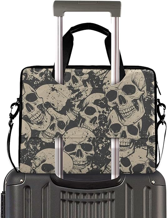 MNSRUU Laptop Bag for 15.6 inch Black Gothic Bats
