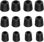 [6 Pairs] Earphone Tips New bee 12pcs Replacement Earbud Tips Blocking Out Ambient Noise Memory Foam Earbuds Inner 4.9mm for in-Ear Headphones with 5mm-7mm Tips (Black, S/M/L)
