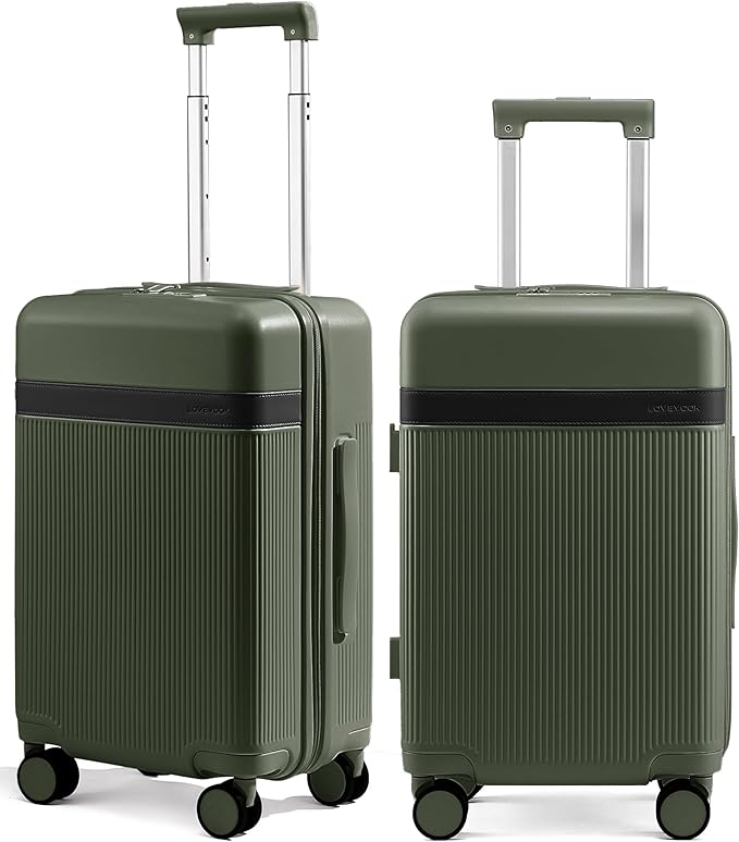 LOVEVOOK Hard Shell 24 Inch Carry On Luggage with Removable Lining,Large Capacity Carry On Suitcase with Wheels Lock,Lightweight Airline TSA Approved Checked Luggage for Men Women Travel Business Trip