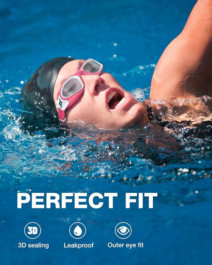 ZIONOR Swim Goggles, Upgraded G1 Polarized Swimming Goggles Anti-Fog for Adult Men Women