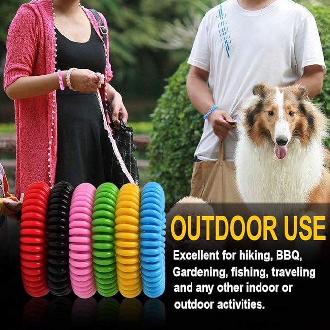 BuggyBands Mosquito Bracelets, 15 Pack Individually Wrapped, DEET Free, Natural and Waterproof Band for Adults & Kids