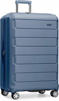 Traveler's Choice Pagosa Hardshell Expandable Luggage with Spinner Wheels, Slate Blue, 30-Inch Large