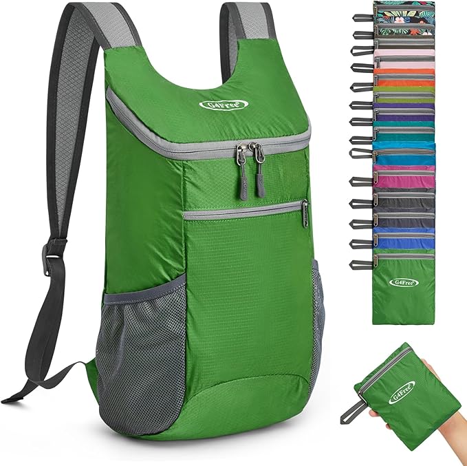 G4Free Lightweight Packable Hiking Backpack for Men Women Small Hiking Daypacks Foldable Shoulder Pack Casual Outdoor Bag 11L