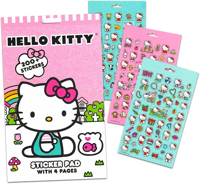 SANRIO Kuromi Neck Pillow and Blanket Set - Bundle Kuromi Travel Neck Pillow, Kuromi Fleece Blanket, Stickers, More | Kuromi Travel Accessories