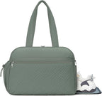 SYTRAH Gym Bag for Women, Lightweight Workout Duffle Bag with Shoe & Wet Separation for Gym, Yoga, Travel & Overnight, Stylish Sports Bag with Adjustable Shoulder Strap Green