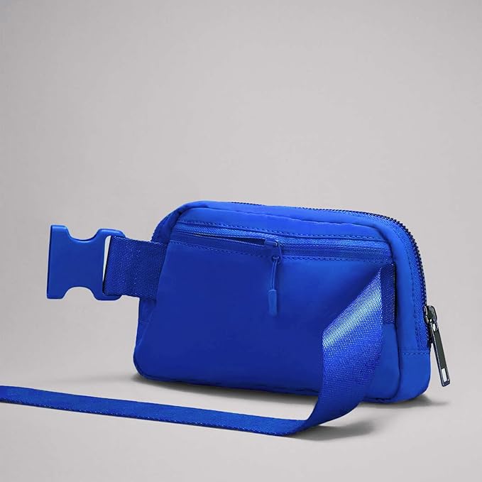 YOSHUYUKI Fanny Pack Cross Body Bag Small Crossbody Bags for Women Men Trendy Nylon Waterproof Mini Purse Travel Running Belt Lulu Dupes Bum Hip Chest Waist Pack Side Bag Must Have Blue