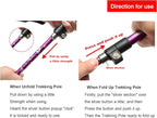 A ALAFEN Aluminum Collapsible Ultralight Travel Trekking Hiking Pole for Men and Women (Fits 5'3" - 6'2")
