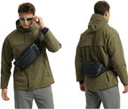 Travel Fanny Pack 3L, Crossbody Adjustable Strap, Padded Back, Water Repellent