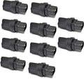 Ceptics IEC USA NEMA 5-15R to IEC 60320-C14 Adapter Plug - ETL Certified - Industrial Grade (IG-320-10PK),Black