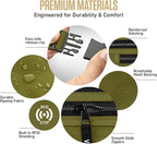 VENTURE 4TH Money Belt for Travel – Slim Hidden Under-Clothes RFID Blocking Anti-Theft Passport Holder & Travel Wallet Pouch for Men & Women to Protect Cash, Cards & Documents (Green)