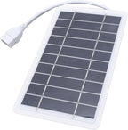 Zunate Solar Panel Power Bank with Dual USB Outputs, Monocrystalline Silicon Phone Charger for Outdoor Camping and Charging Tablets or Cameras At 9 X 16cm Size
