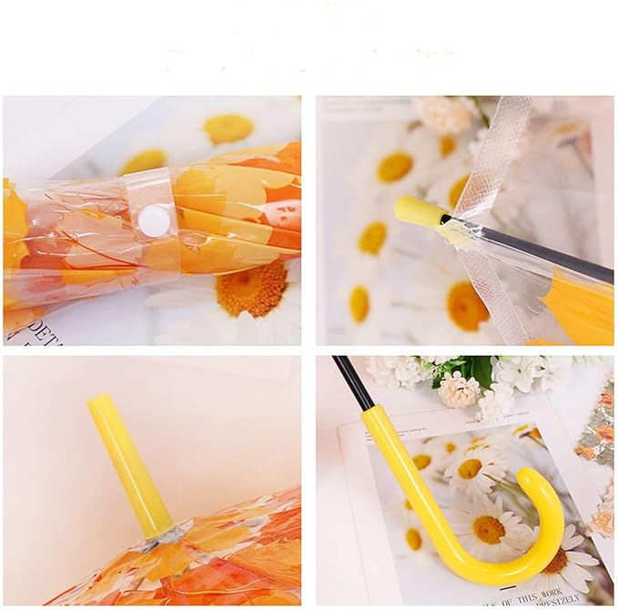 Clear Bubble Umbrella - Automatic Opening Clear Dome Umbrella with the Stylish J-Shaped Handle for Men and Women, Wedding, Outings and Large Group Gatherings, Graduations, Proms, or Daily City Walks