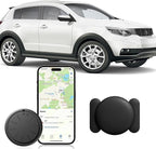 Car GPS Tracking Device for Vehicles,Real Time GPS Tracker for Car Work with Apple Find My(iOS Only),Mini GPS Tracker Vehicles with Magnetic Case-(1PCS Black Tracker, Black Magnetic Case)