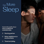 Alpine SleepDeep Mini - Soft Ear Plugs for Sleeping and Concentration - New 3D Oval Shape and Noise Reducing Gel for Better Attenuation - 27dB - Ideal for Side Sleeper - 1-Pair Reusable: S