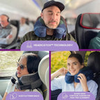 Cabeau Softest Neck Pillow for Travel – Evolution Earth Deluxe – 360° Head, Neck and Chin Support for Sleeping – Sustainable Memory Foam - Removable, Washable Cover with Compact Carrying Case (Terra)