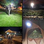 Camping Lights Tent Light 4500 Lumens 45W Rechargeable LED Lantern Magnetic Hanging, Portable USB Outdoor Canopy, Emergency Lights for Home, Lanterns for Power Outages, Ice Shanty Lights-10000mAh