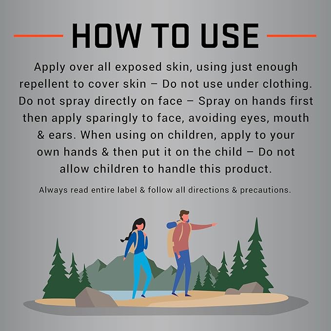 Repel 100 Insect Repellent, 1 Ounce, With DEET, 10-Hour Protection Long-Lasting Insect Repellent Travel Pump Spray Repels Mosquitoes, Ticks, Gnats, Biting Flies, Chiggers And Fleas, 6 Pack