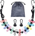Magnetic Clothesline for Cruise Ship, Travel Clothesline with 12 Clothespins for Cruise Ship Essentials, Clothes Drying Rack with Strong Magnets Hooks and Storage Bag for Cruise Ship Cabin Outdoor