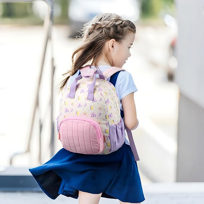 GAGAKU Toddler Backpack for Girls 2-4 years Kids Mini Backpacks Cartoon Breathable Comfortable Preschool Daypack for School Travel Lightwieght Bag - Butterfly