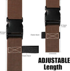 Luggage Straps for Suitcases TSA Approved-2 Pack Bright Personalized Luggage Belt Strap for Suitcase/Carry On Bag Luggage Accessories for Travel (Brown)