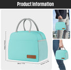 douyadady Lunch Bag Women/Men Lunch Box Women/Men (Cyan)