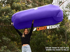 WEKAPO Inflatable Couch Air Lounger Chair - Camping & Beach Accessories, Portable Blow up Sofa for Hiking, Lawn, Indoor/Outdoor Movies & Music Festivals. Lightweight and Easy to Set Up Air Hammock