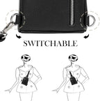 INICAT RFID Blocking Sling Bag, Anti Theft Crossbody Bag for Women, Travel Fanny Pack Style Purse, Vegan Leather