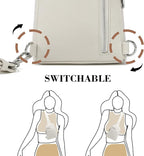 INICAT RFID Blocking Sling Bag, Anti Theft Crossbody Bag for Women, Travel Fanny Pack Style Purse, Vegan Leather