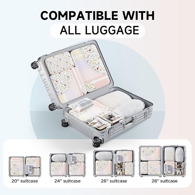11 Set Packing Cubes for Travel, Gifts for Women Mom,Anti-Tearing Suitcase Organizer,OlarHike Vacation Essentials & Accessories for Cruise Ship