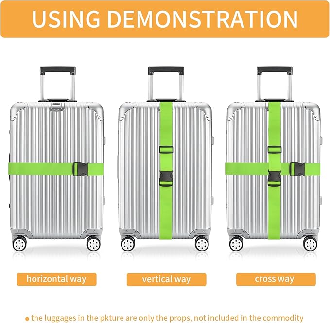 BILIONE Luggage Straps, 79" Long Belts Keep Suitcase Secure While Traveling, TSA Approved Add a Bag Premium Accessory for Travel Bag Closure (Blue+Rose Pink, 8Pcs)