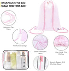 PFEYRPK Lightweight Compression Packing Cubes for Suitcases, Compressible Expandable Travel Packing Organizer with Clear Toiletries and Backpack Bag, Travel Essentials for Carry on Luggage 7 Set