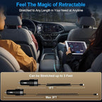 48W Super Fast Car Charger USB C for Samsung Galaxy S26 Ultra S25 S24 FE A16 5G A15 A14 A56 S23 S22 S21, iPhone 17 16 15 Pro Max Plus, Android Phone Type C Car Charger Adapter with USB C Coiled Cable