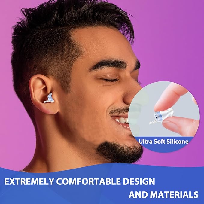 High Fidelity Concert Ear Plugs, 2 Pairs Ear Protection Musician Earplugs for Concerts, Music Festival, Motorcycle, and Other Noise Reduction Events