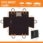 Back Seat Extender for Dogs,Dog Car Seat Cover for Back Seat with Hard Bottom Holds 500 lbs,Car Seat Protector,Waterproof Extender for Dogs,Dog HammockPet Bed for Full-Size Cars,SUVs, Small Trucks