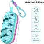 Swim Goggle Case For Swimming Goggles, Swimmer Gifts for Kids Teens Adults, Silicone Cases with Drain Hole
