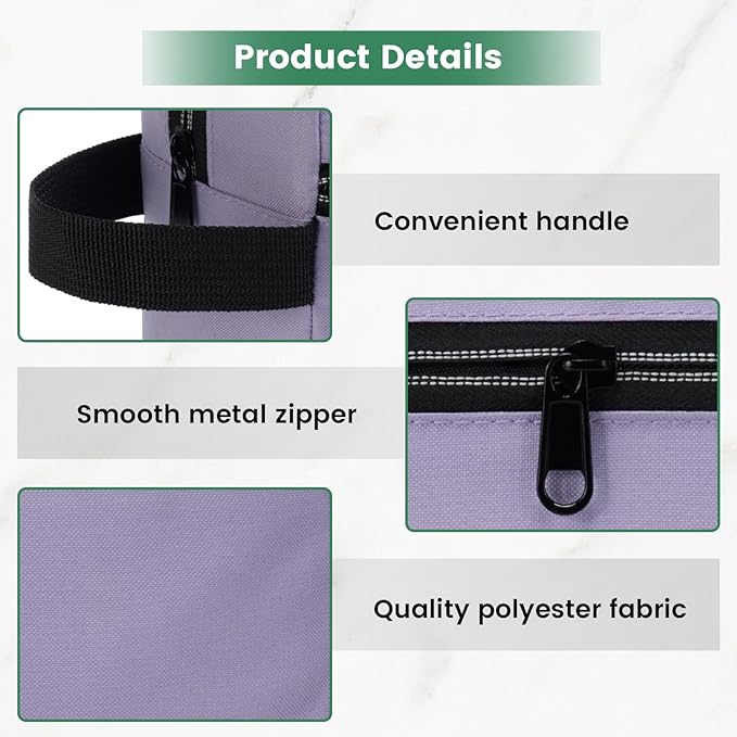 Carbrea Toiletry Bag for Women - Makeup bag Small Pouch for Toiletries, Cosmetics, Accessories, Gifts, Travel Organizer - Purple